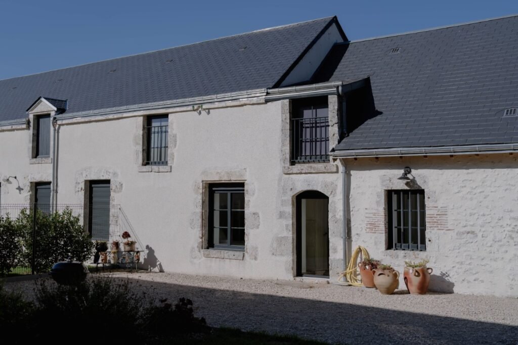 Façade de l’ancienne ferme rénovée